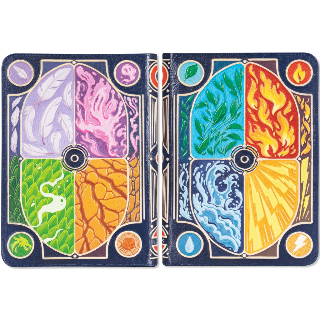 TCG Faux-Leather Elemental Trading Card Binder