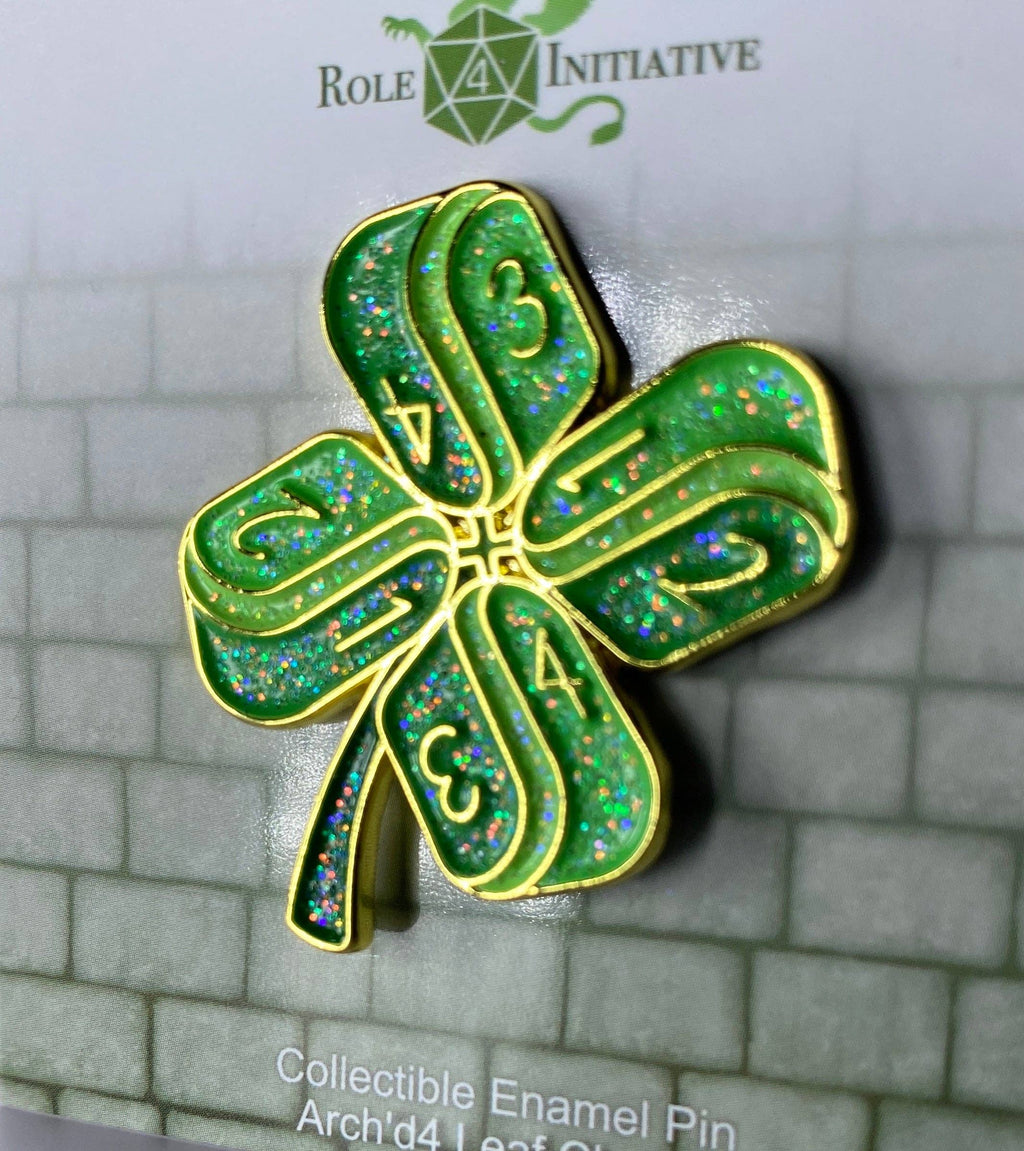 Arch'd4 Leaf Clover - Collectible Enamel Pin