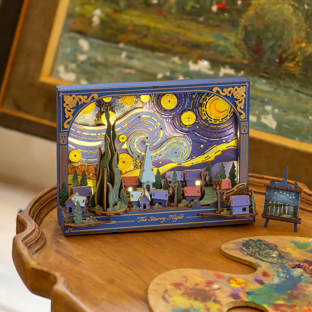 Rowood The Starry Night Wall Art 3D Wooden Puzzle