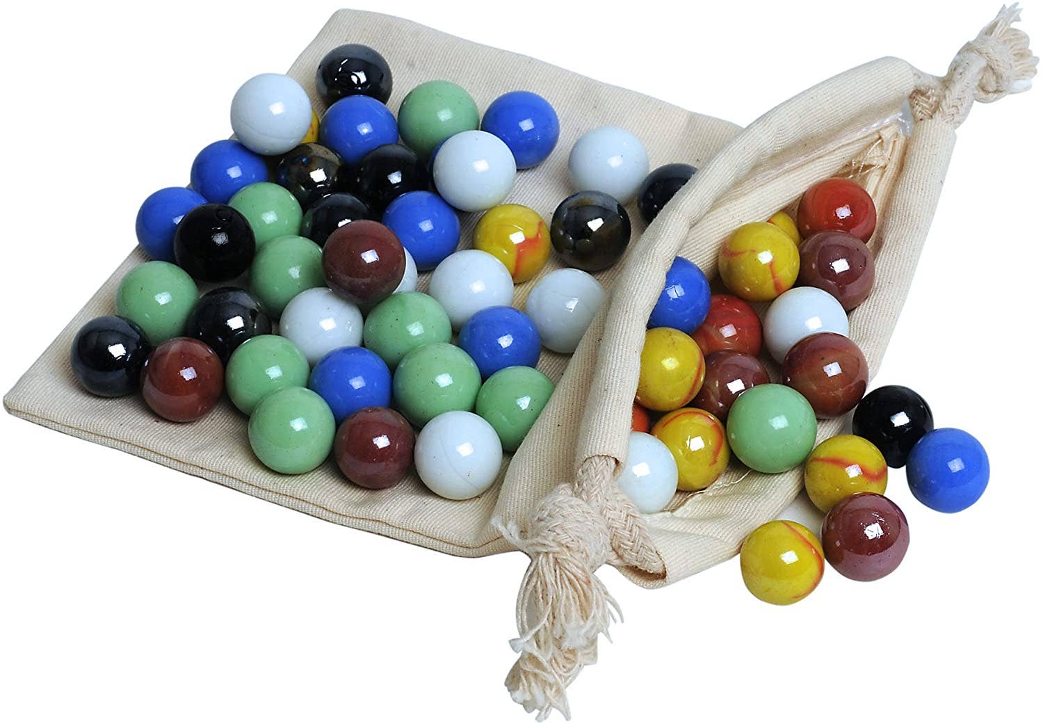 Wood Chinese Checkers set with 11.5 inch round board and 60 glass marbles