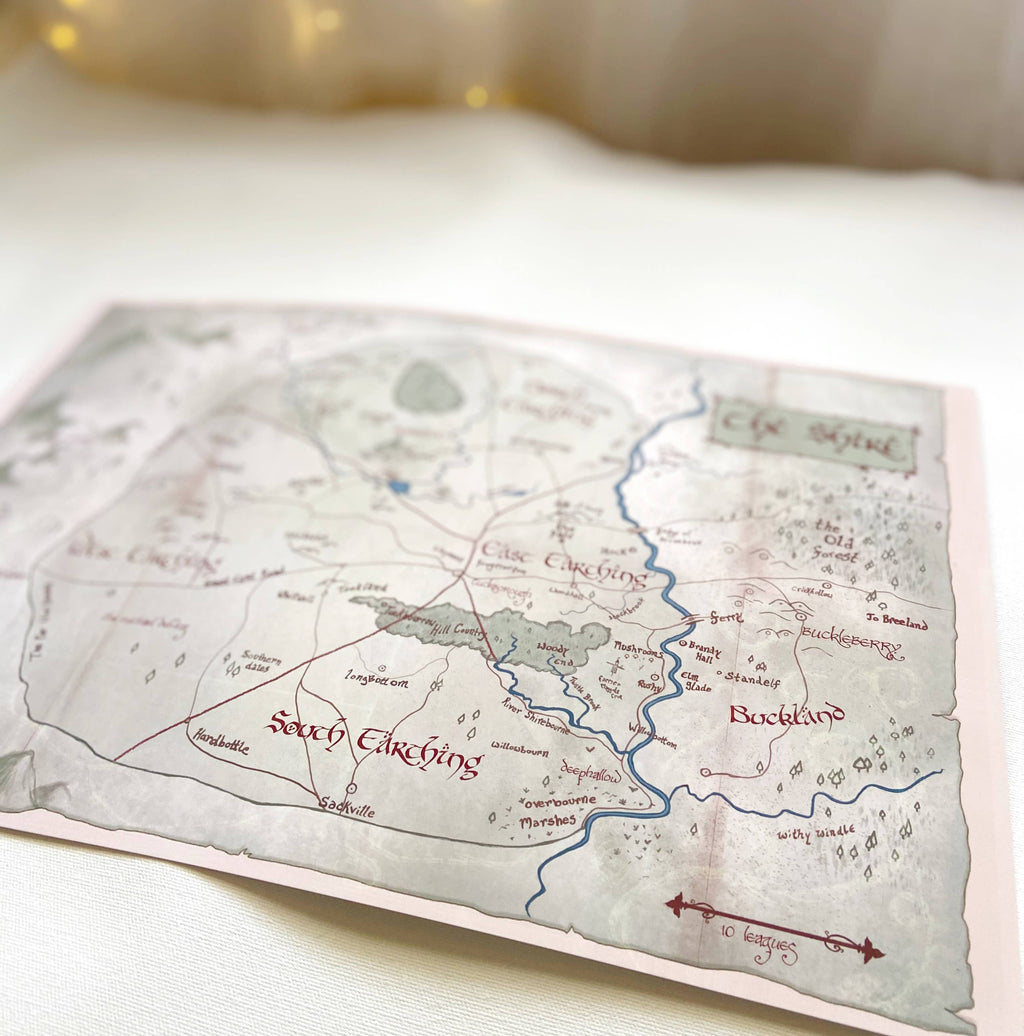 Map of the Shire // 11x17 LOTR Art Print