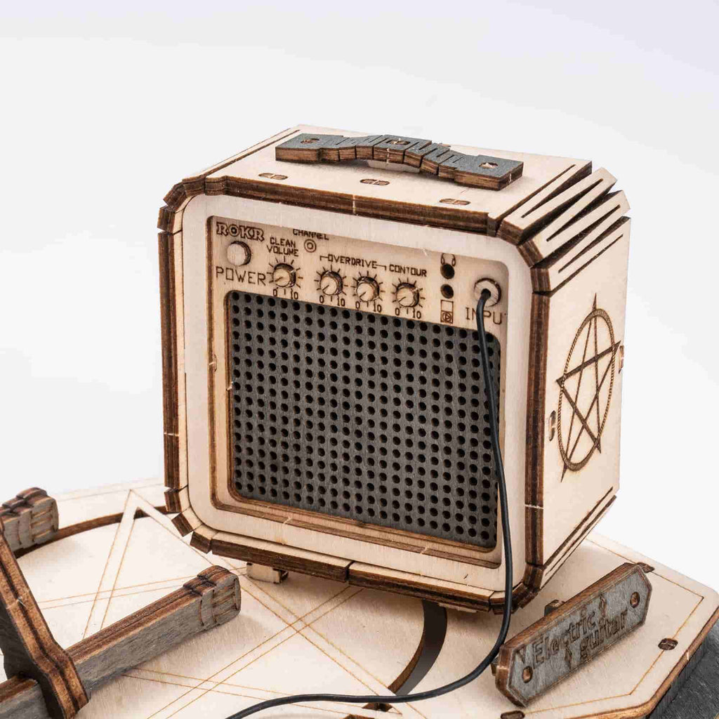 Electric Guitar Model 3D Wooden Puzzle