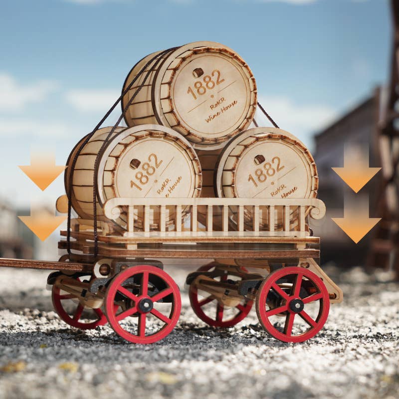 Steam Engine Mechanical Robotime Rokr DIY 3D puzzles