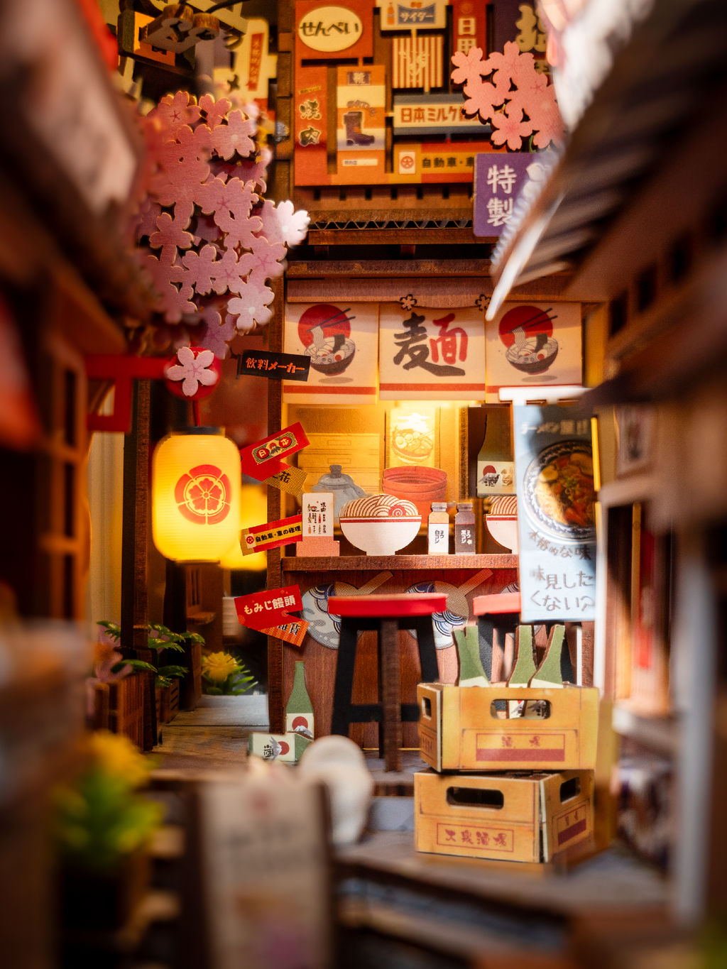 Rolife Sakura Wine Alley DIY Book Nook