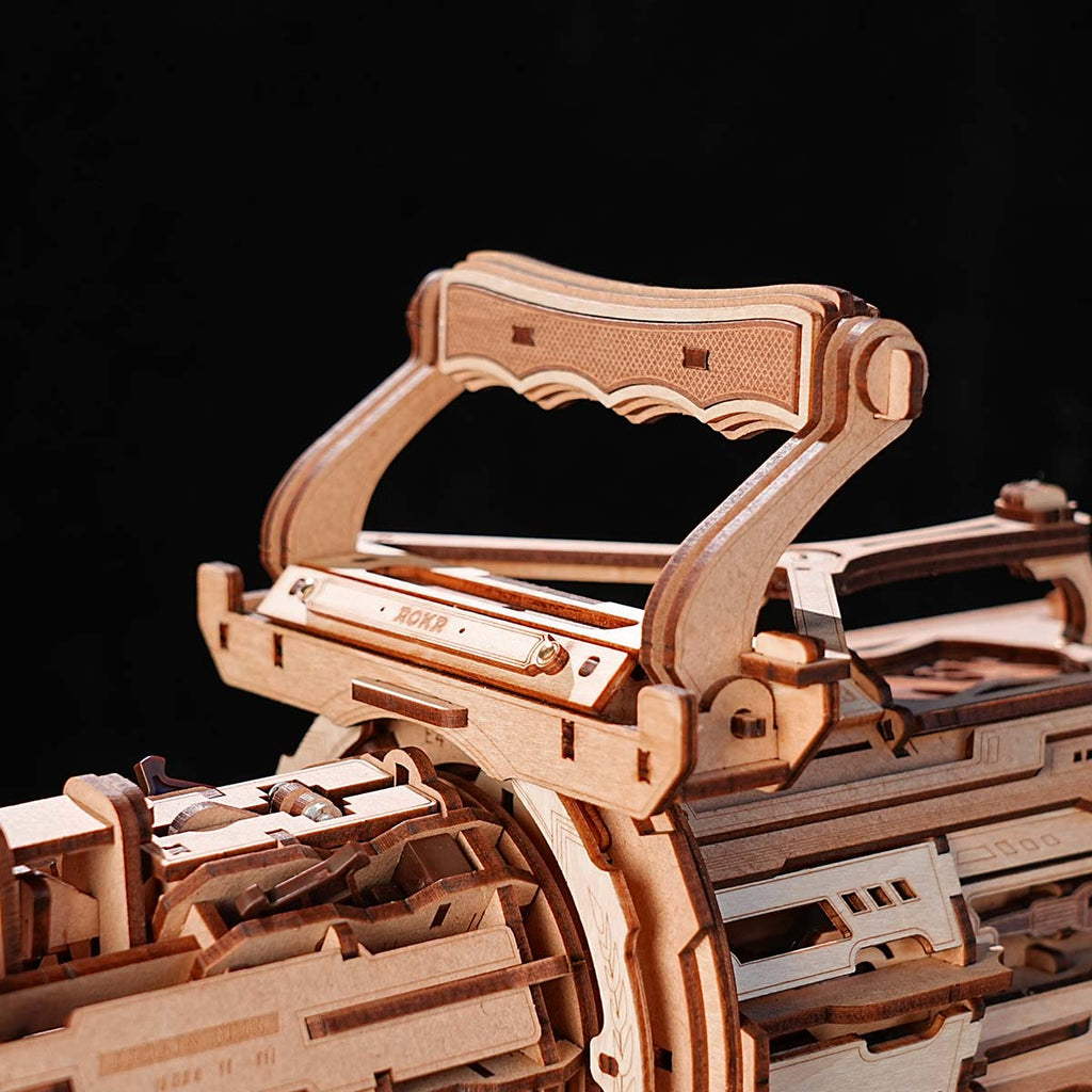 Rotating-Barrel Machine Toy Gun 3D Wooden Puzzle