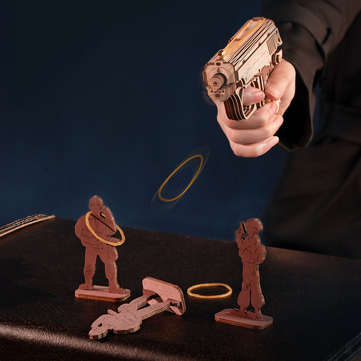 Mini Gun Wooden 3D Puzzle Toy Gun