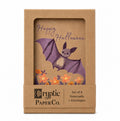 Boxed Set Of 8 Floral Happy Halloween Bat