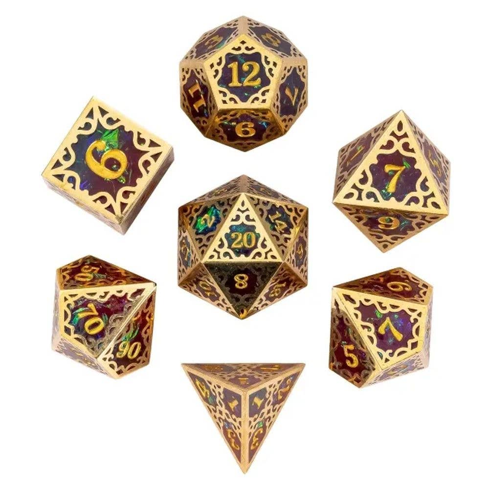 Gilded Nexus Metal Dice Set