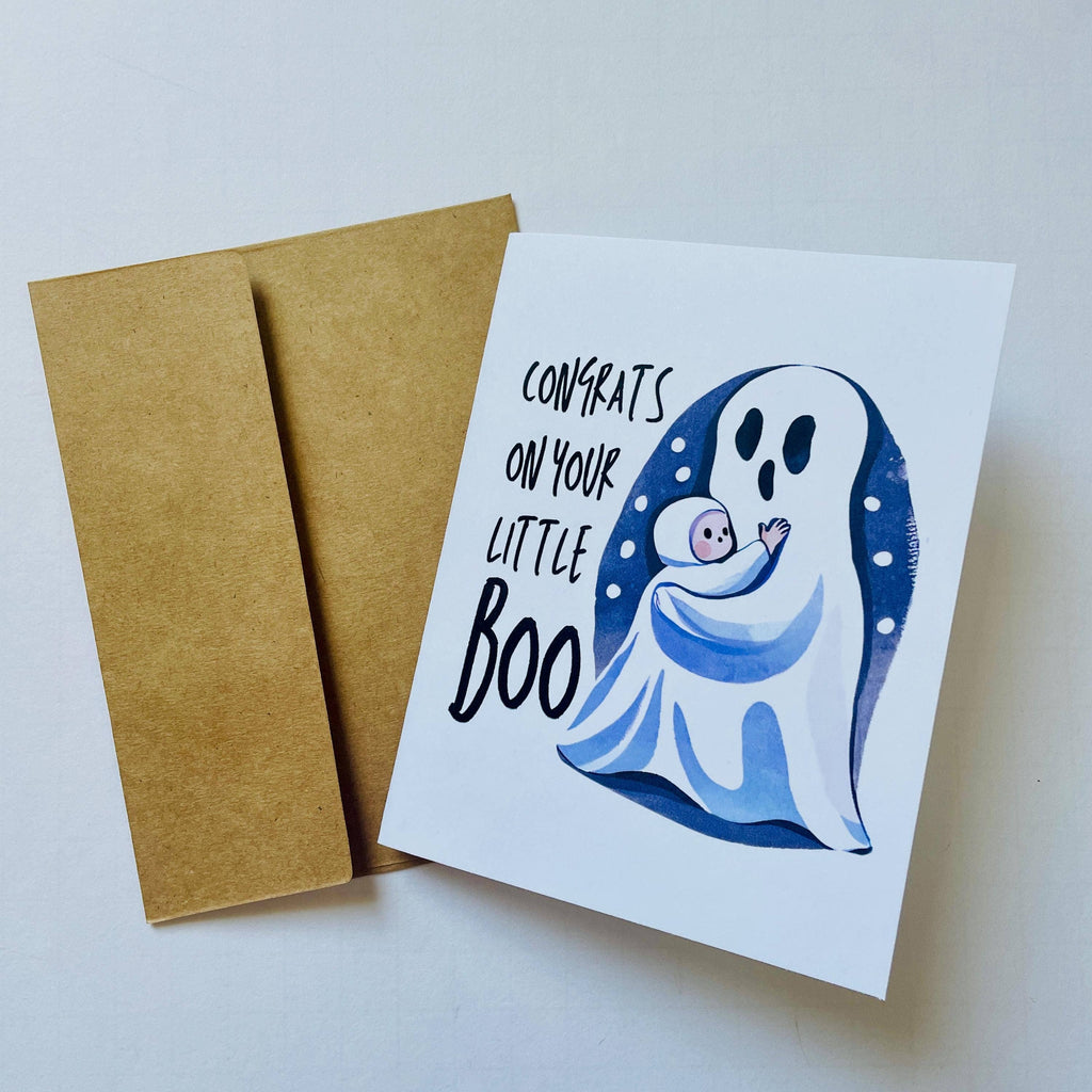 Halloween Baby Shower Congrats Card For New Baby
