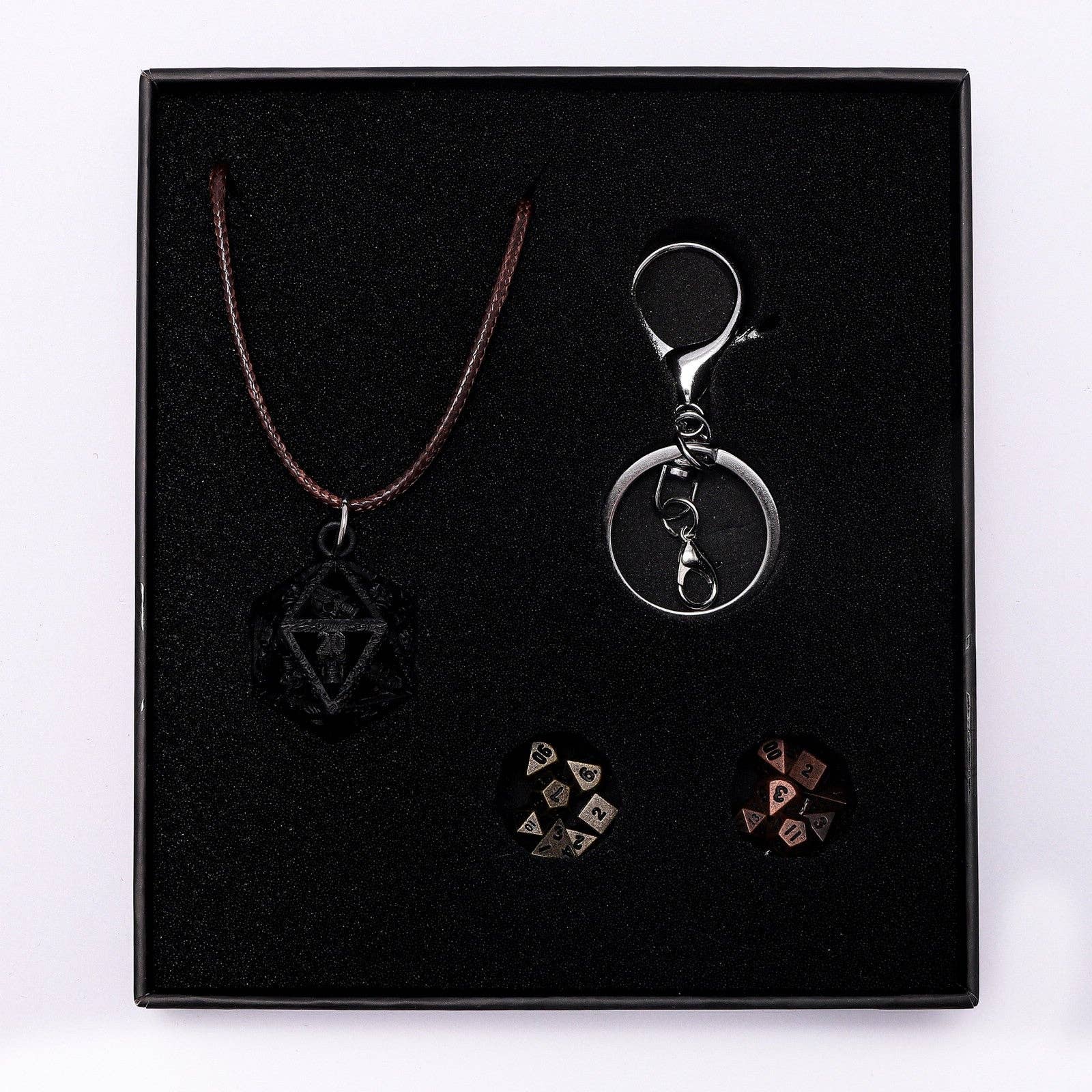 D20 Locket Gift Set - Matte Black