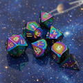 Rainbow Nexus Forged Metal Dice Set