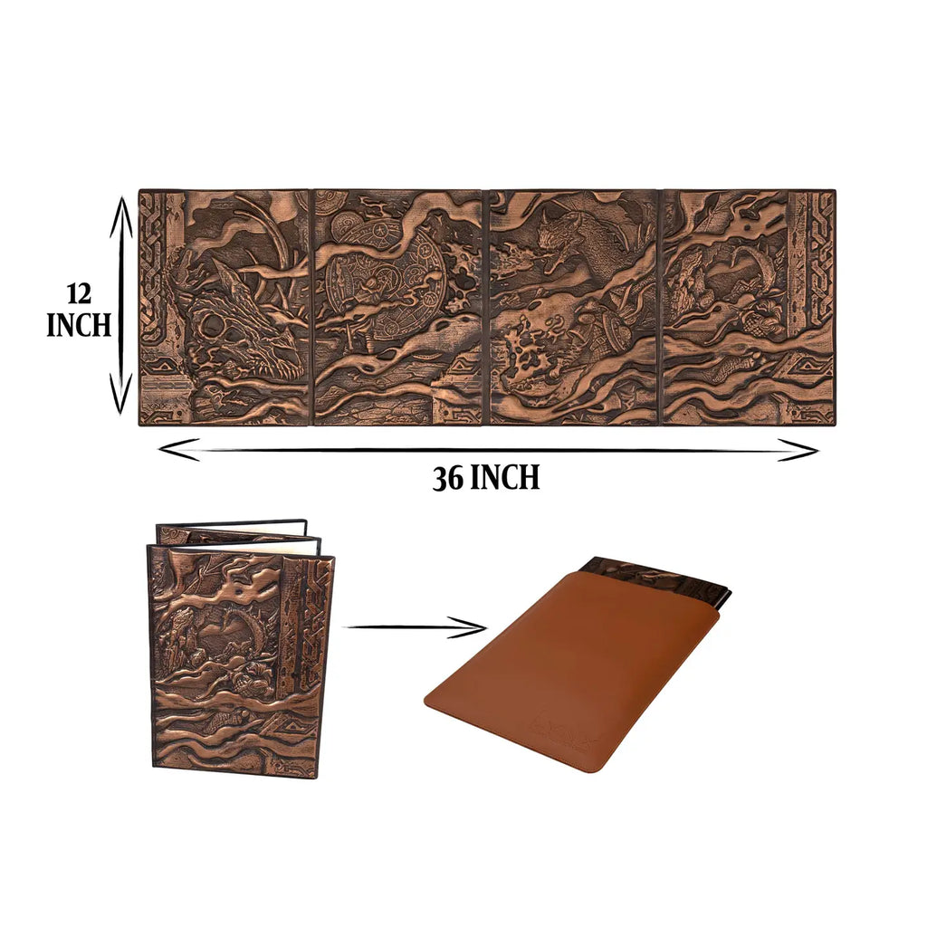 3D Faux-Leather Customizable Game Master Screen (DM/GM)