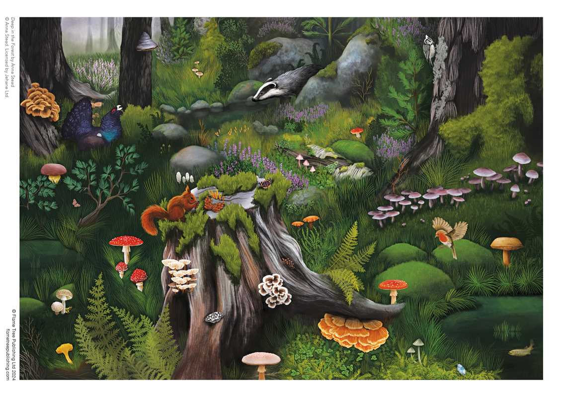 Adult Sustainable Jigsaw Puzzle Anna Stead: Deep in the Forest by
