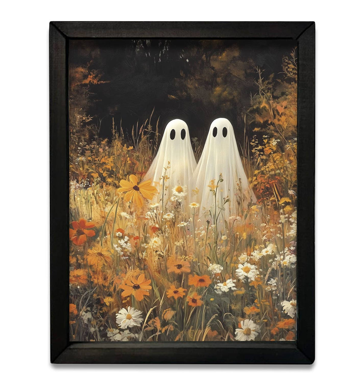 Whimsical Autumn Ghost Box Frame