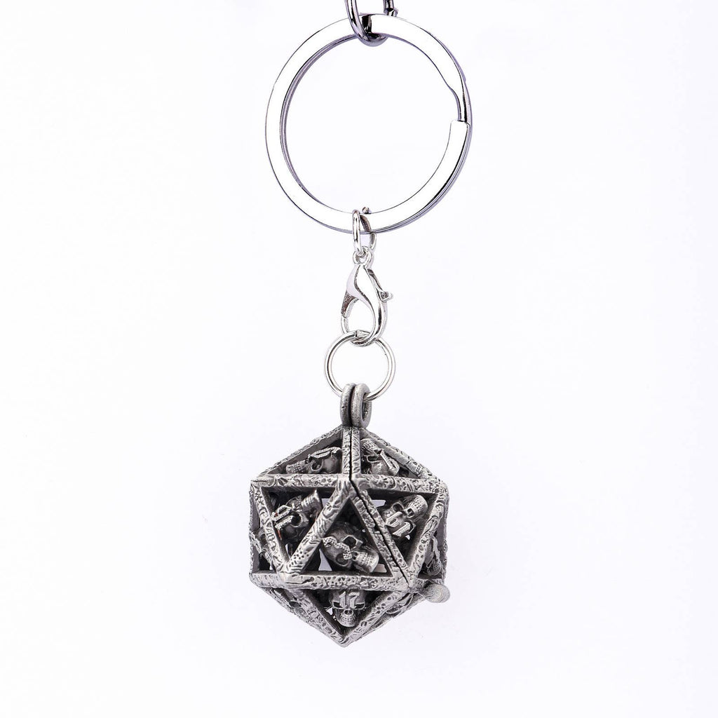 Grimskull's D20 Locket Gift Set - Ancient Silver
