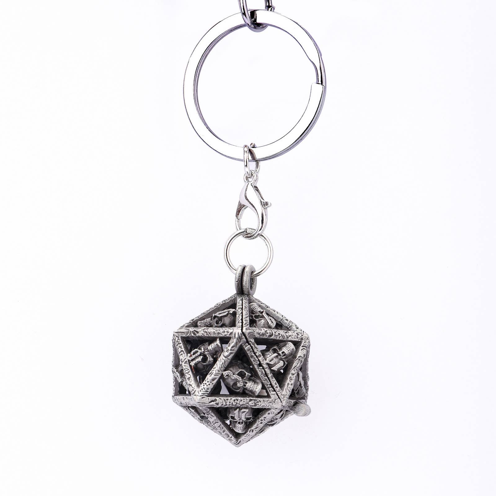 Grimskull's D20 Locket Gift Set - Ancient Silver