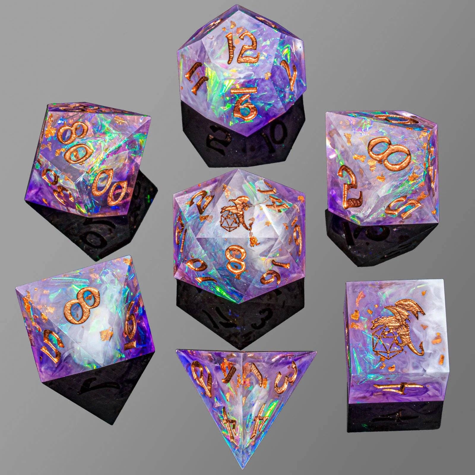 Captured Magic Hand Sanded Sharp Edge Resin - Arcane Amethys
