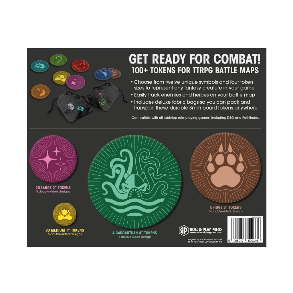 Tabletop Tokens Fantasy Creatures set with various DnD token designs