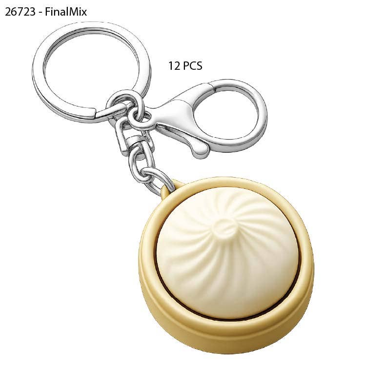 Fun Doh Dumpling Light-Up Click Fidget Keychain - 12/Display