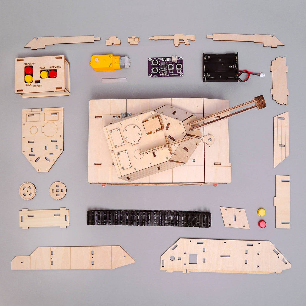 RC TankCam DIY Kit, Tank and Camera Mode, STEM Toy
