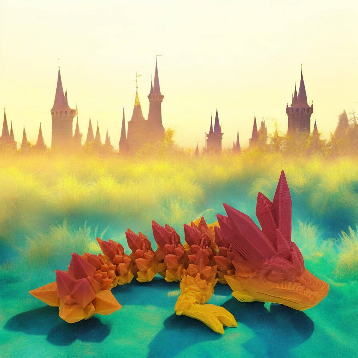 3D Printed Articulated Fantasy Toy Bundle – Display Set