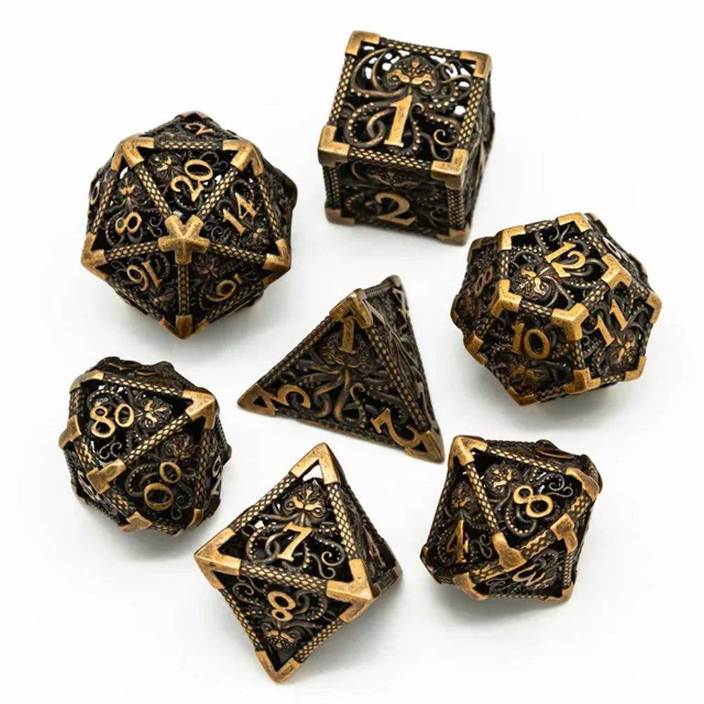 Kraken’s Wrath Hollow Metal Dice Set