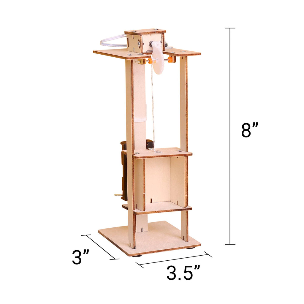 Electric Elevator DIY Kit, STEM Toy for Kids, Craft Kit