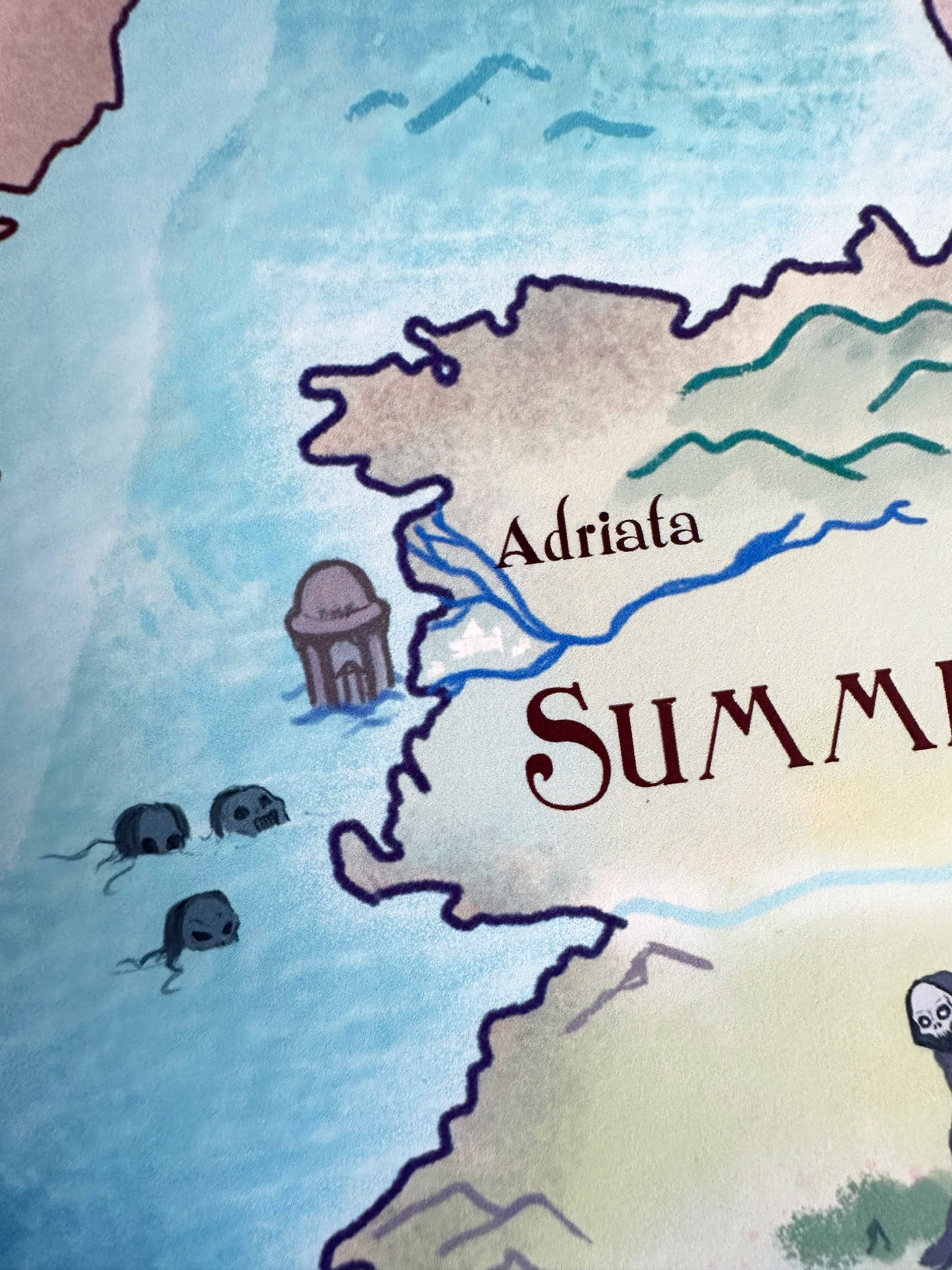 Prythian Map // Fantasy Landscapes // ACOTAR // Book Art