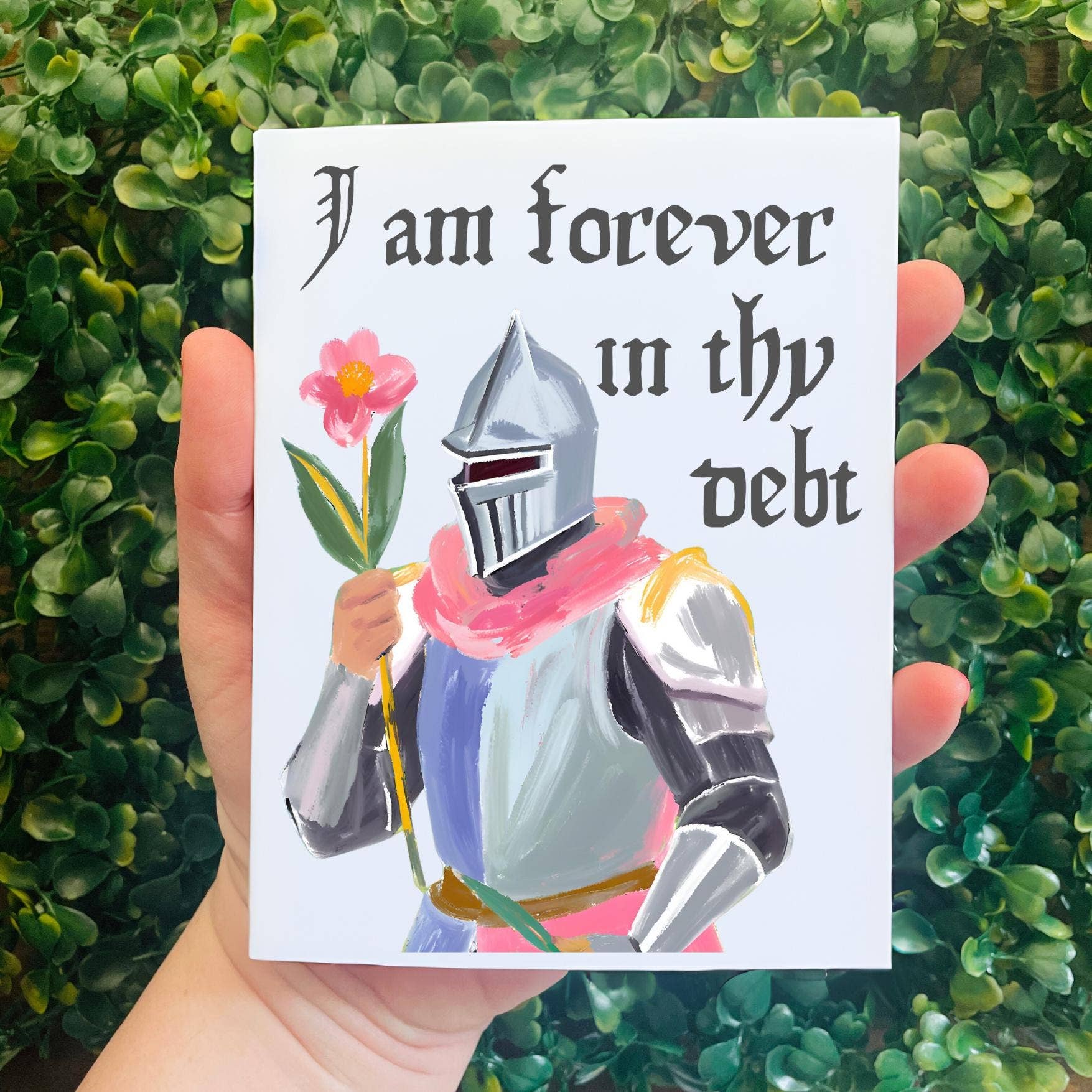 Medieval Knight Any Occasion Thank You Card