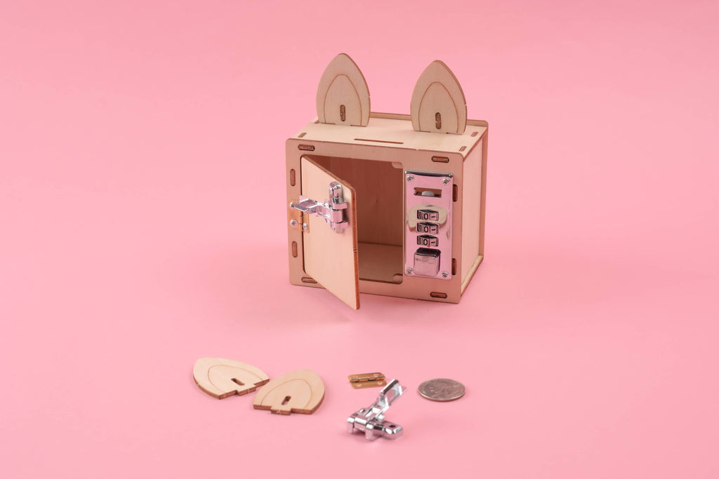Combination Lock Box and Phone Holder DIY Kit, STEM Toy