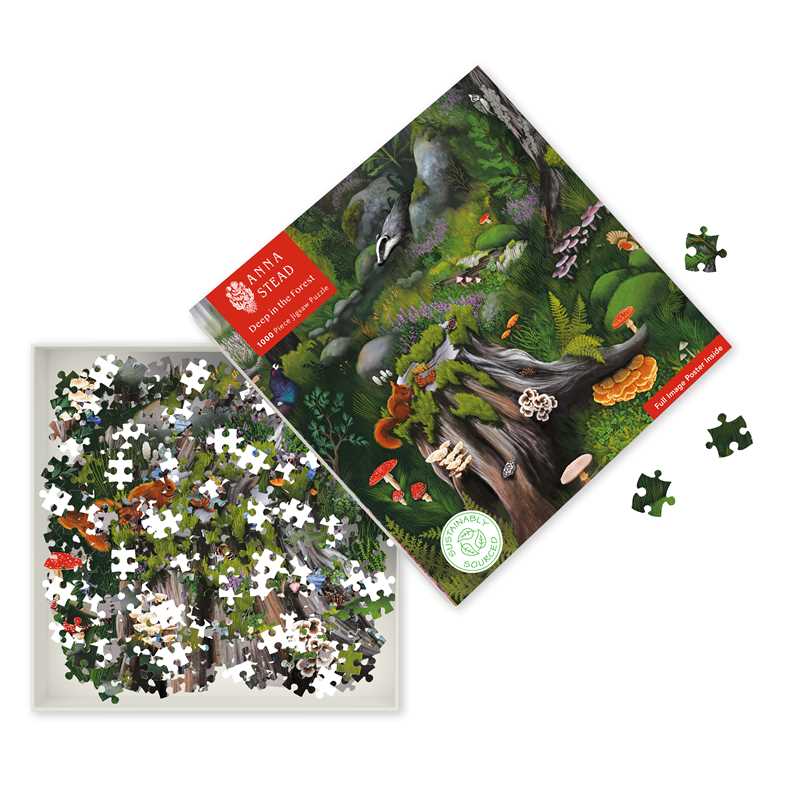 Adult Sustainable Jigsaw Puzzle Anna Stead: Deep in the Forest by
