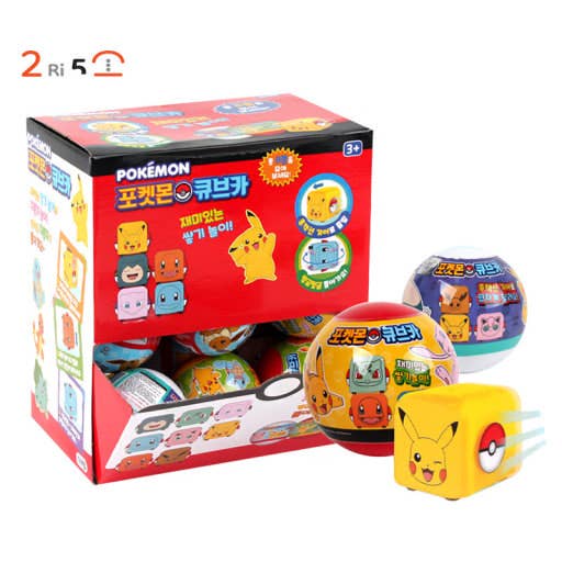 Pokémon Cube Pull-back Car – Random Blind Capsule Toy