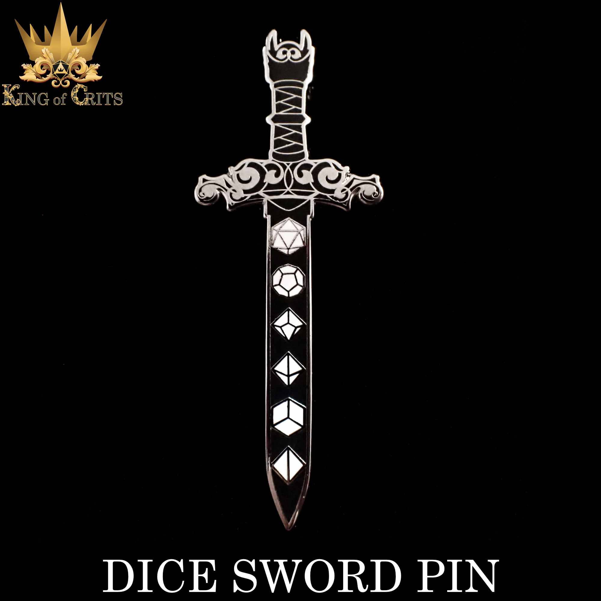 Dice Sword (Enamel Pin)