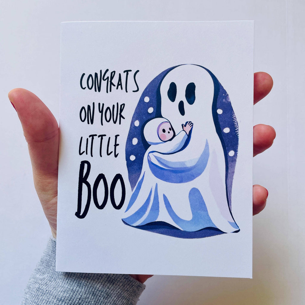 Halloween Baby Shower Congrats Card For New Baby