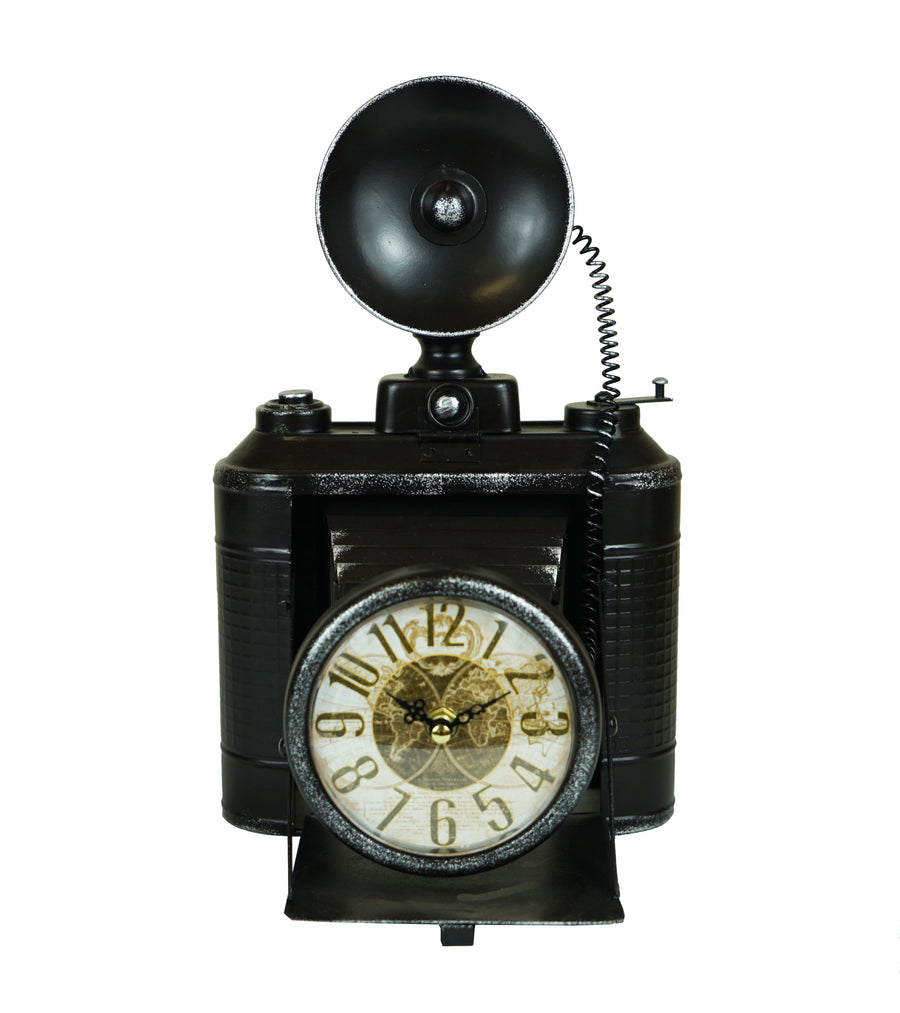 Vintage Camera Table Clock