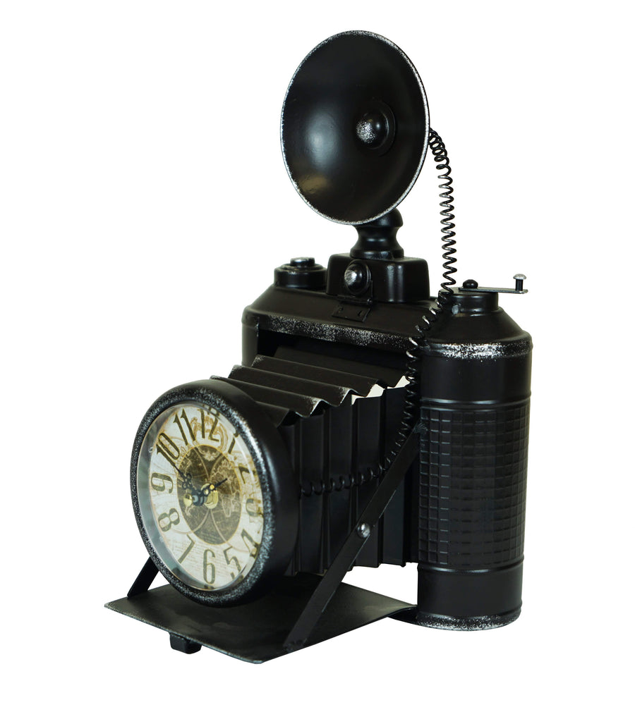Vintage Camera Table Clock