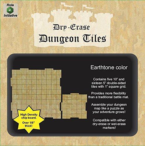 Booster 2 10” & 8 5” Squares Dry Erase Dungeon Tiles