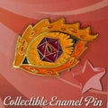 Eye of Winged Fire - 2024 Gen Con Pin Bazaar entry, Collectible Enamel Pin