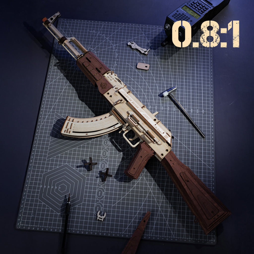 AK-47 Assault Rifle Toy Gun 3D Wooden Puzzle