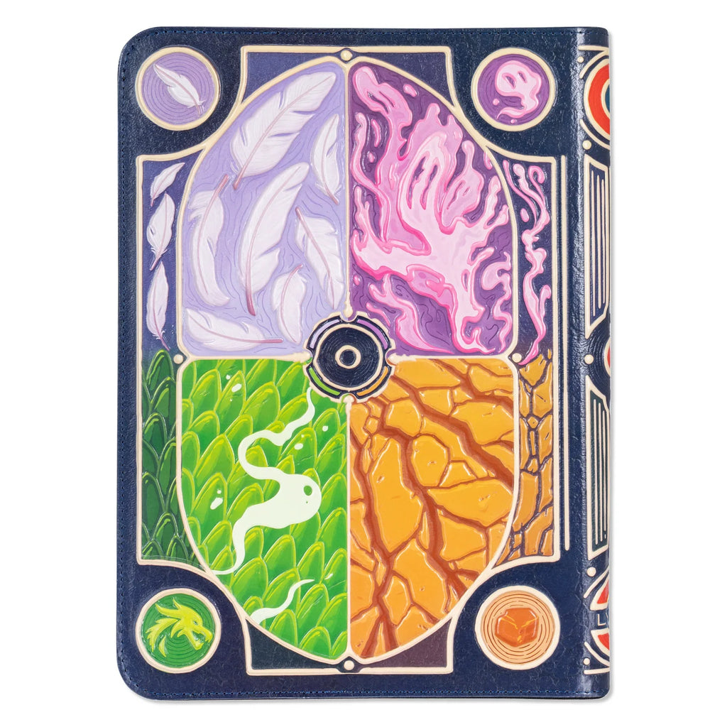 TCG Faux-Leather Elemental Trading Card Binder