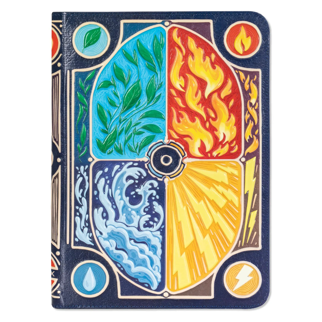 TCG Faux-Leather Elemental Trading Card Binder