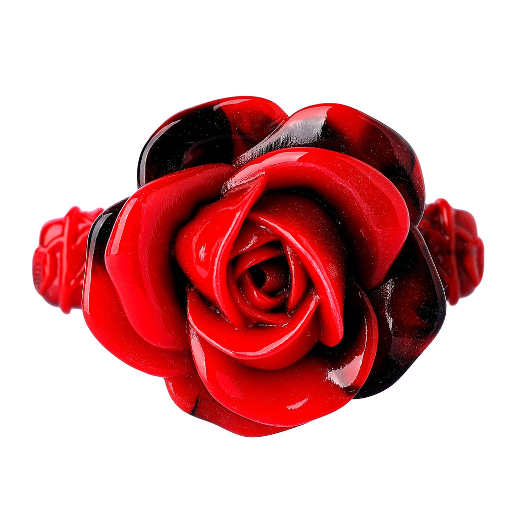 Rose Dagger Resin Dice Case - Red