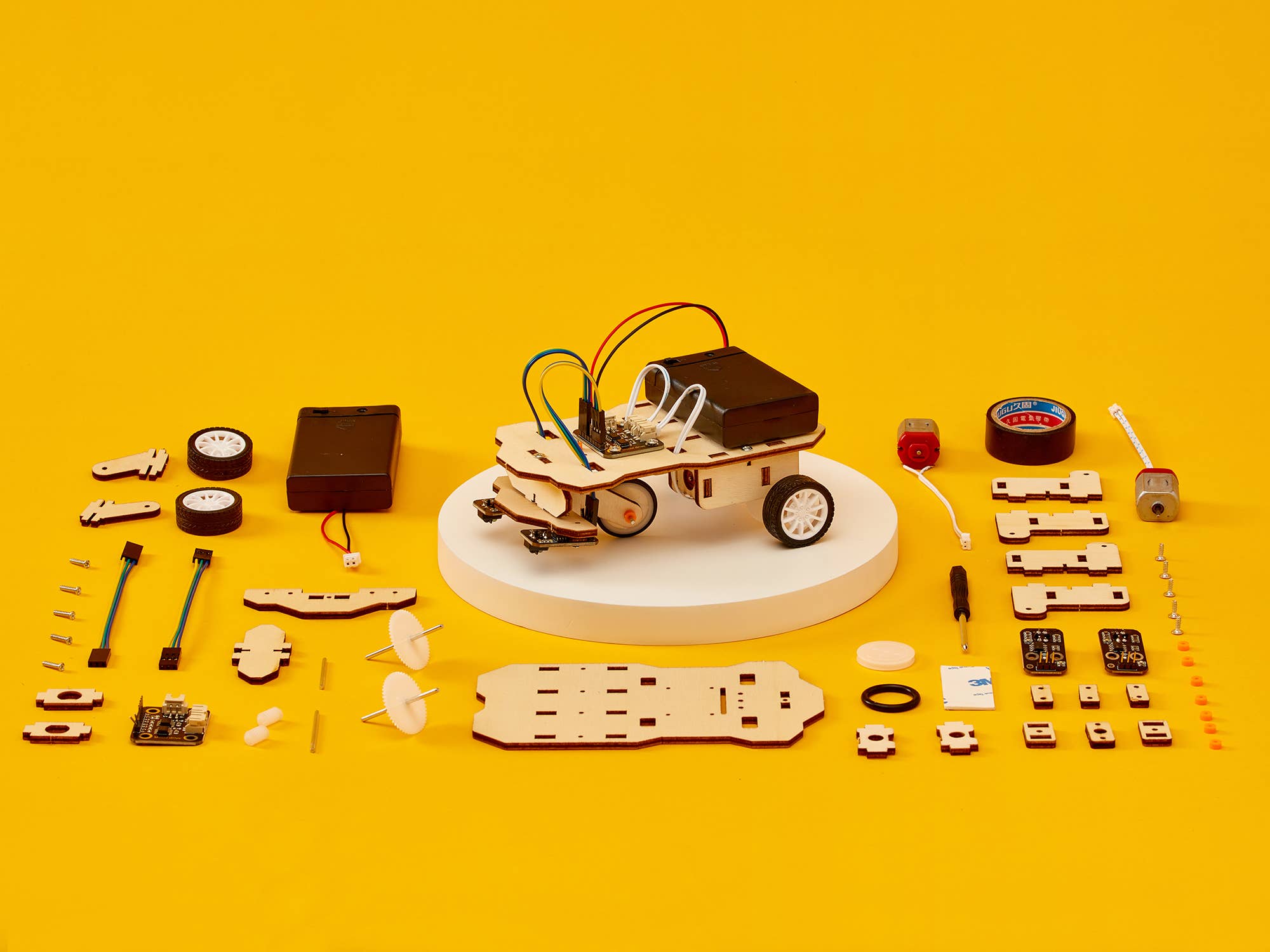 Line Follower Robot DIY Kit, Educational STEM Toy, Craft Kit