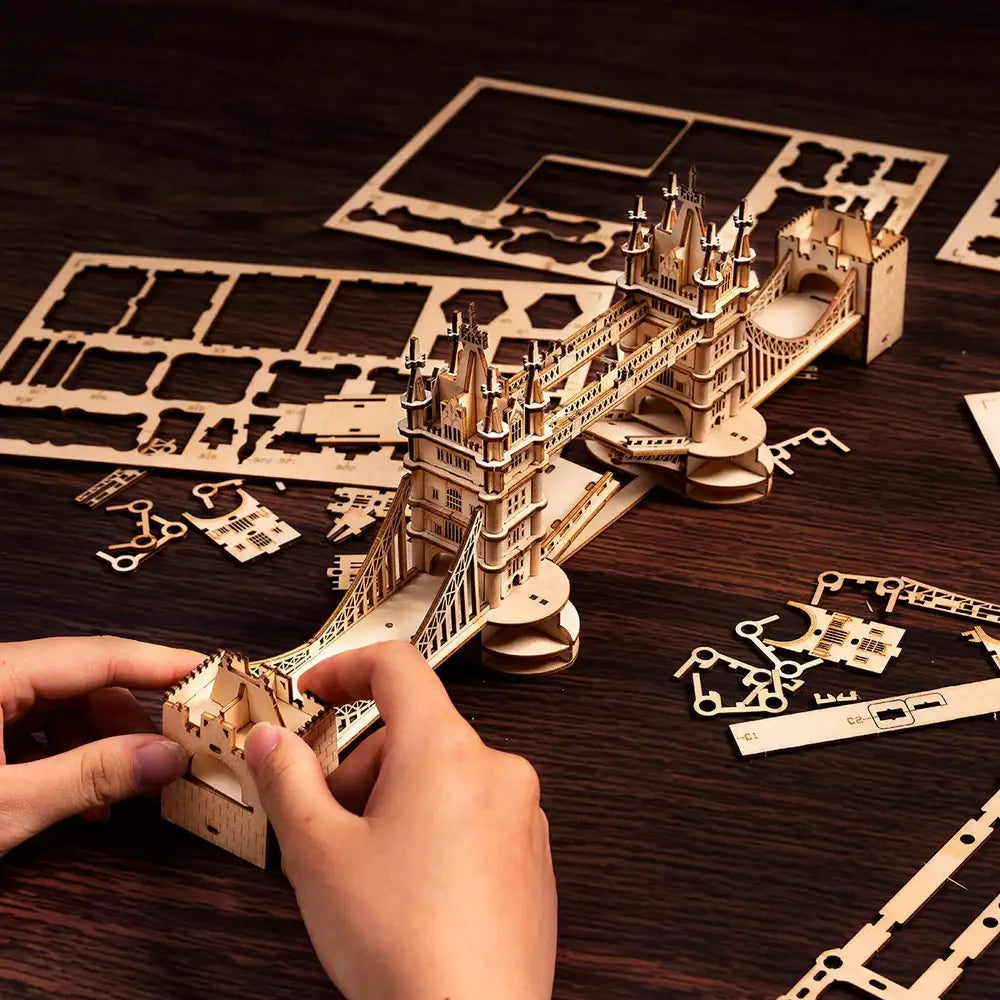 Rolife Tower Bridge with Lights 3D Wooden Puzzle