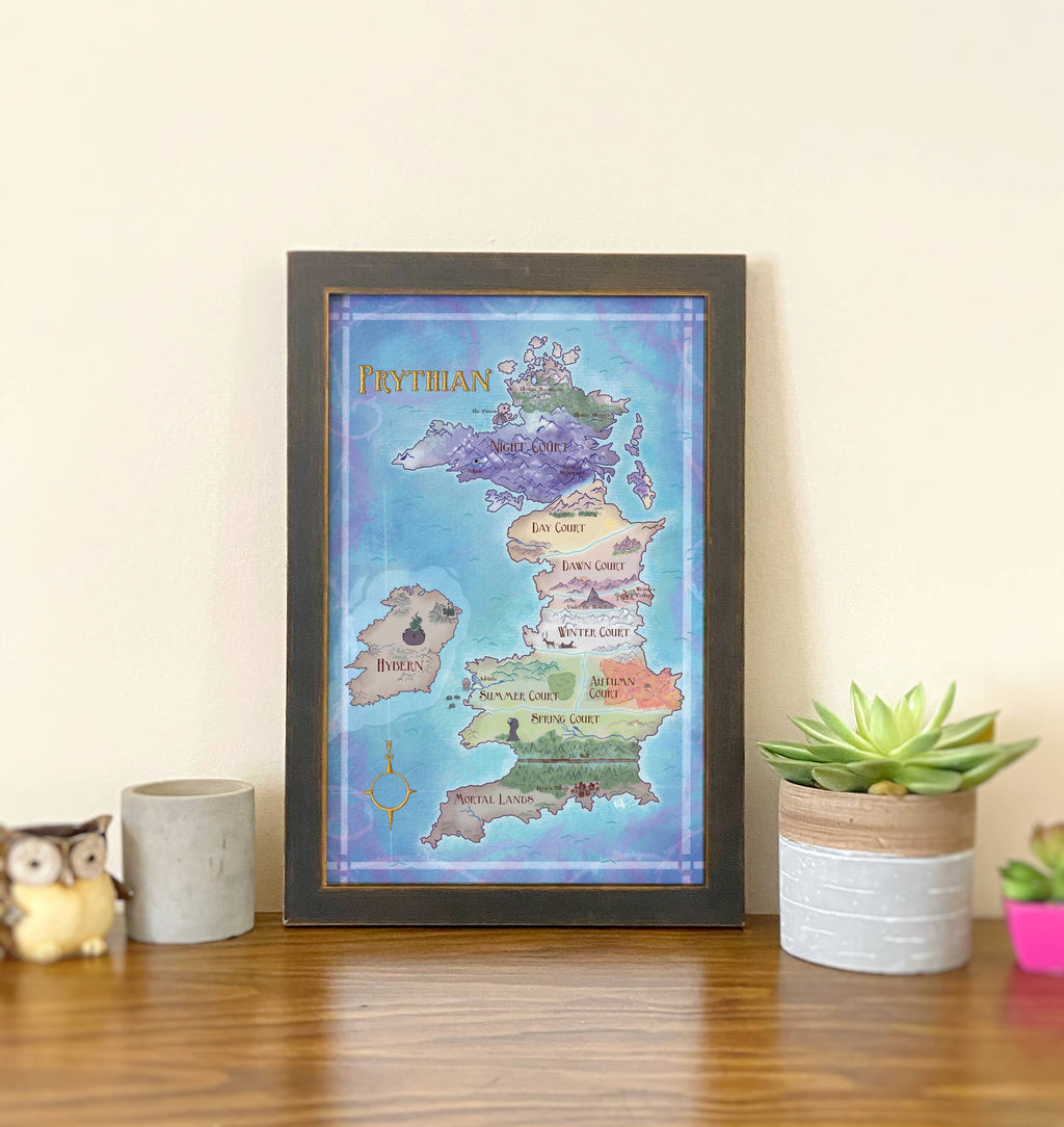 Prythian Map // Fantasy Landscapes // ACOTAR // Book Art
