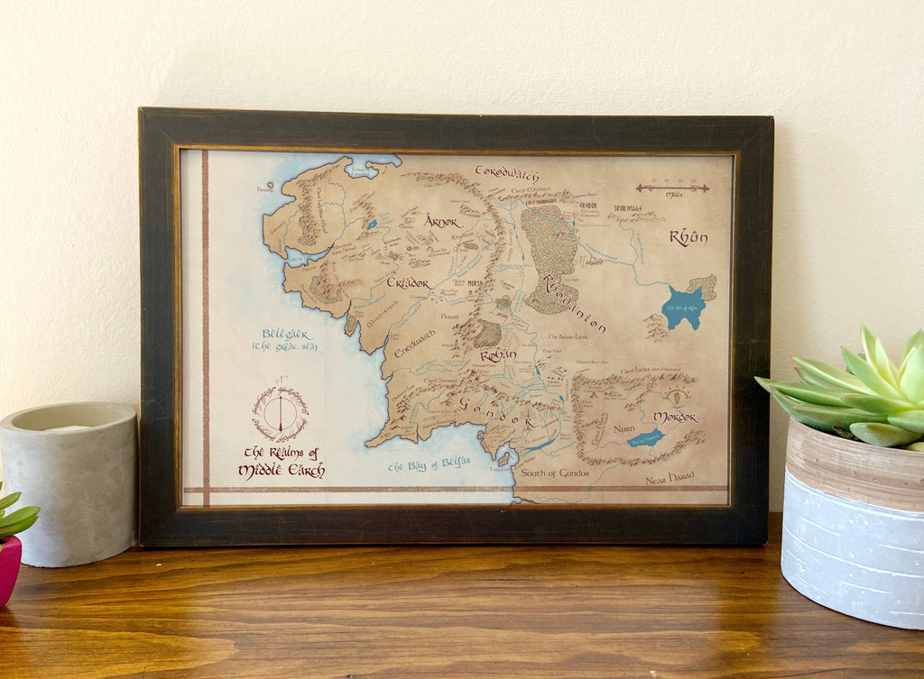 Map of Middle Earth // 11x17 Print