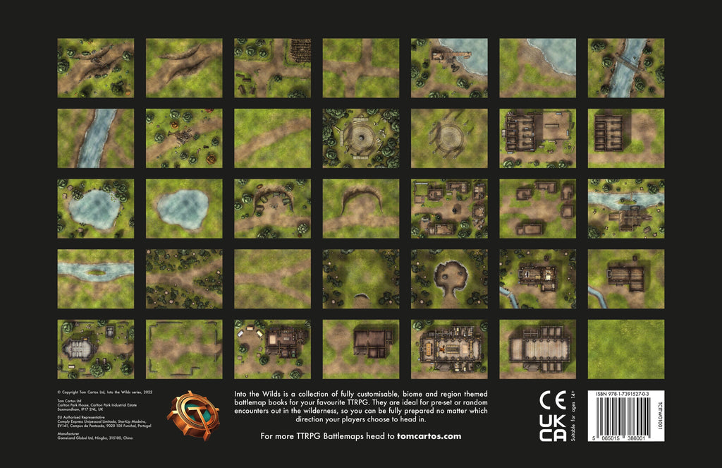 Into the Wilds Battlemap Books - Forests & Villages