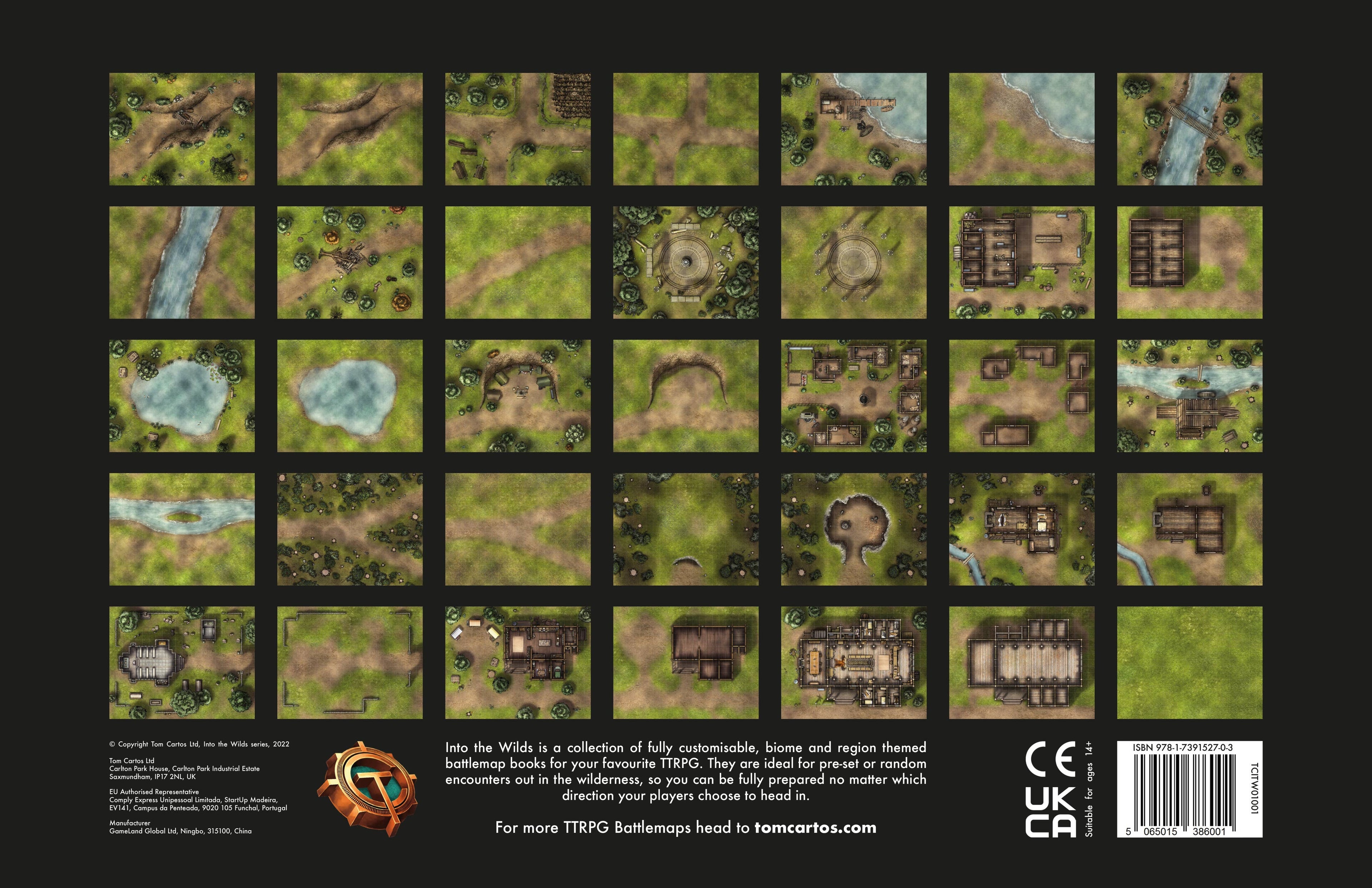 Into the Wilds Battlemap Books - Forests & Villages