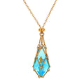 Mysticage Dice Chain Necklace with D4 - Gold Chain