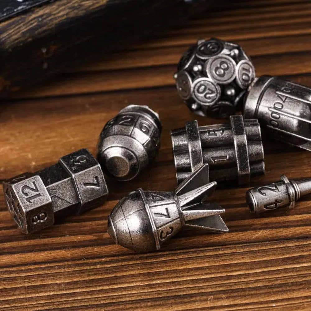 Demolition Dice Bomb Metal Dice Set
